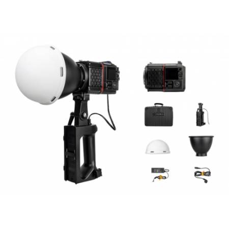 Yongnuo YN150 Ultra RGB Kit - zestaw, lampa LED COB RGBWW i akcesoria - zawartość zestawu